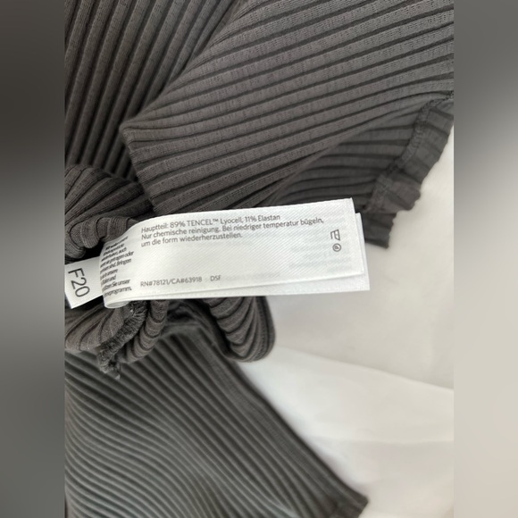 Eileen Fisher Sweater Dress Womens Gray Ribbed Stretch Lagenlook Size XL NWOT - Picture 7 of 11